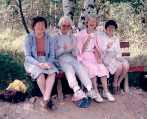 Betty with her two sisters and my mum. (Left to right: Jean, mum, Myra and Betty)